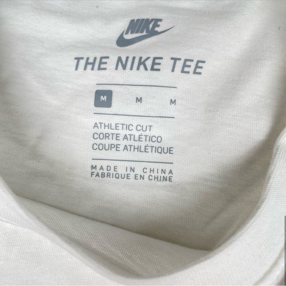 Nike  NWT Long Sleeve Cotton Tee Essential White Medium - Picture 5 of 7